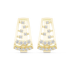 Gold Diamond Hoop Earrings