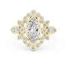Marquise Diamond Halo Ring