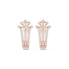 Crown-Inspired Diamond Stud Earrings