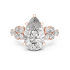 Floral-Inspired Pear-Shaped Diamond Ring
