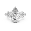 Floral-Inspired Pear-Shaped Diamond Ring
