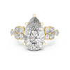 Floral-Inspired Pear-Shaped Diamond Ring