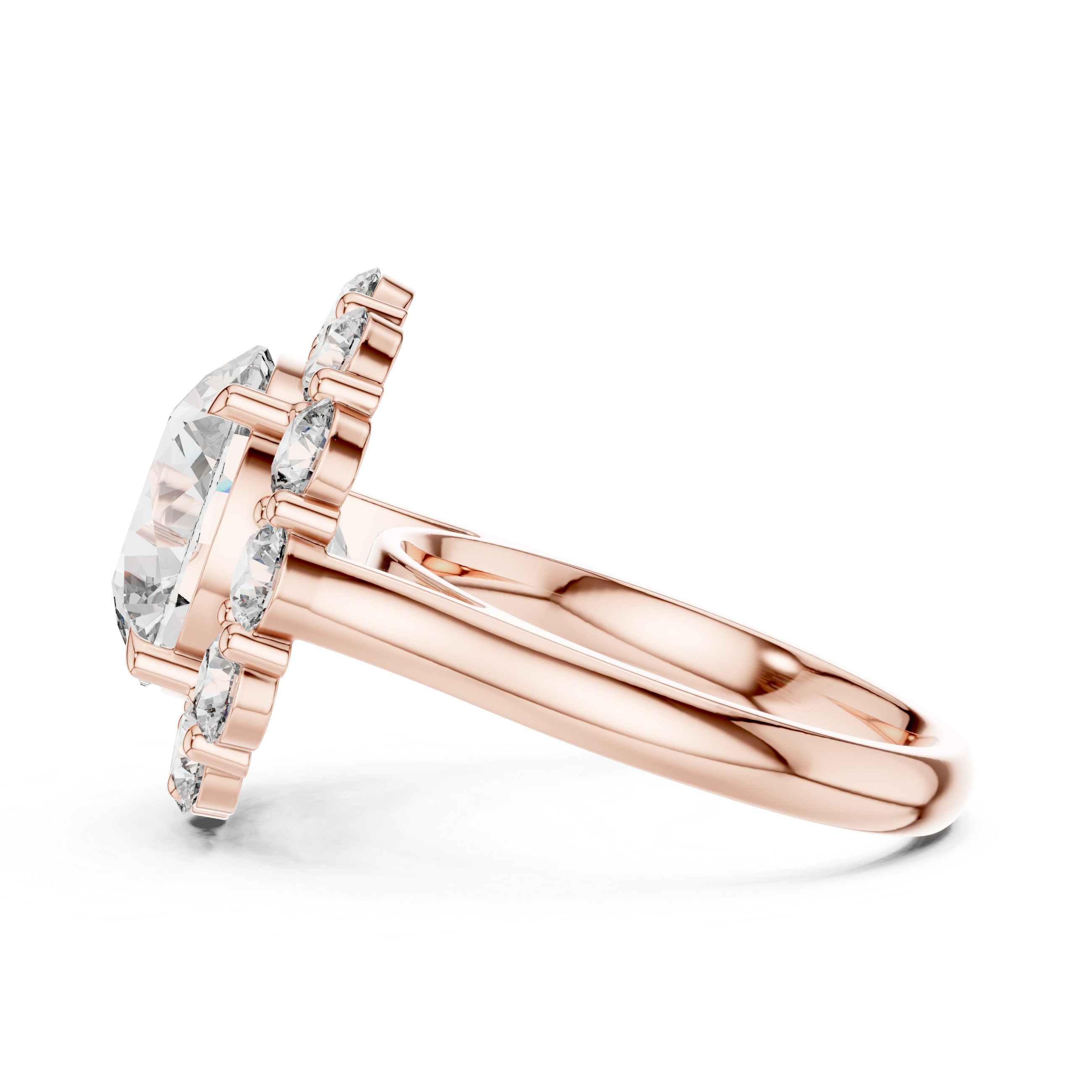 A large round brilliant-cut diamond.