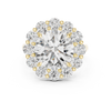 A large round brilliant-cut diamond.