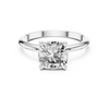 Classic Solitaire Engagement Ring with Cushion-Cut Diamond.