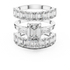 Emerald-Cut Diamond Bridal Set with Matching Eternity Bands