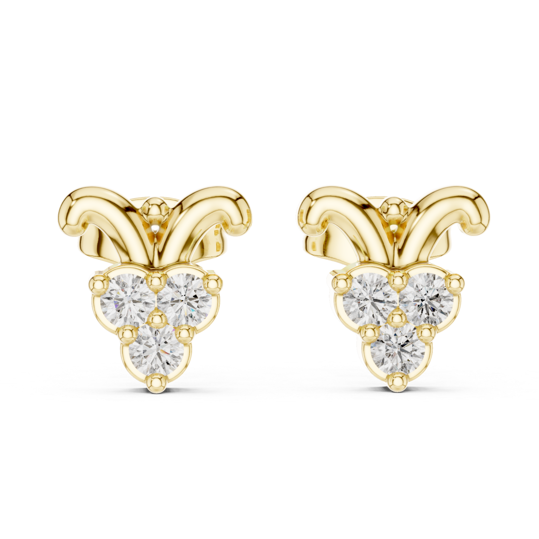 Cherished Rose Gold Diamond Studs