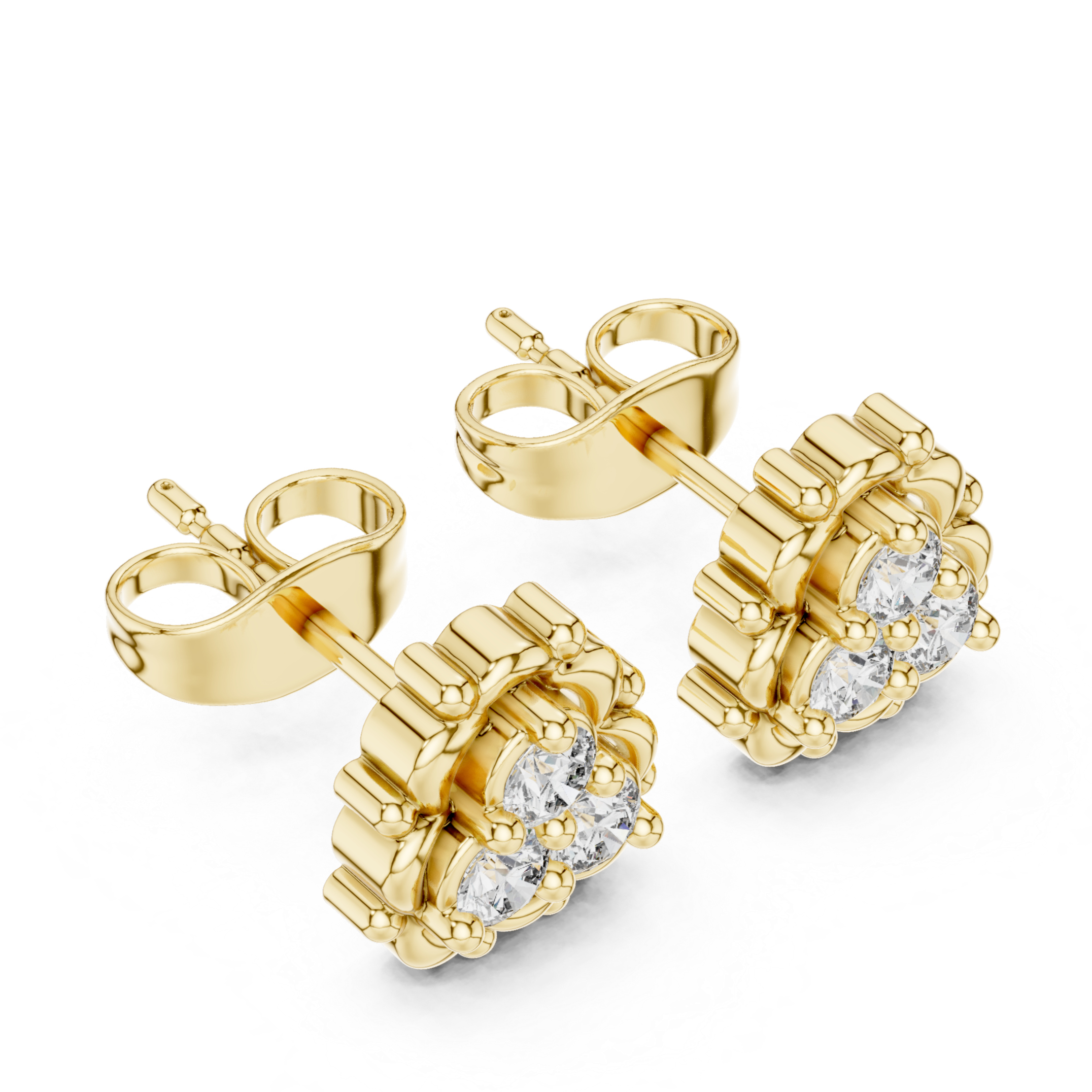 Aurora Crown Diamond Studs