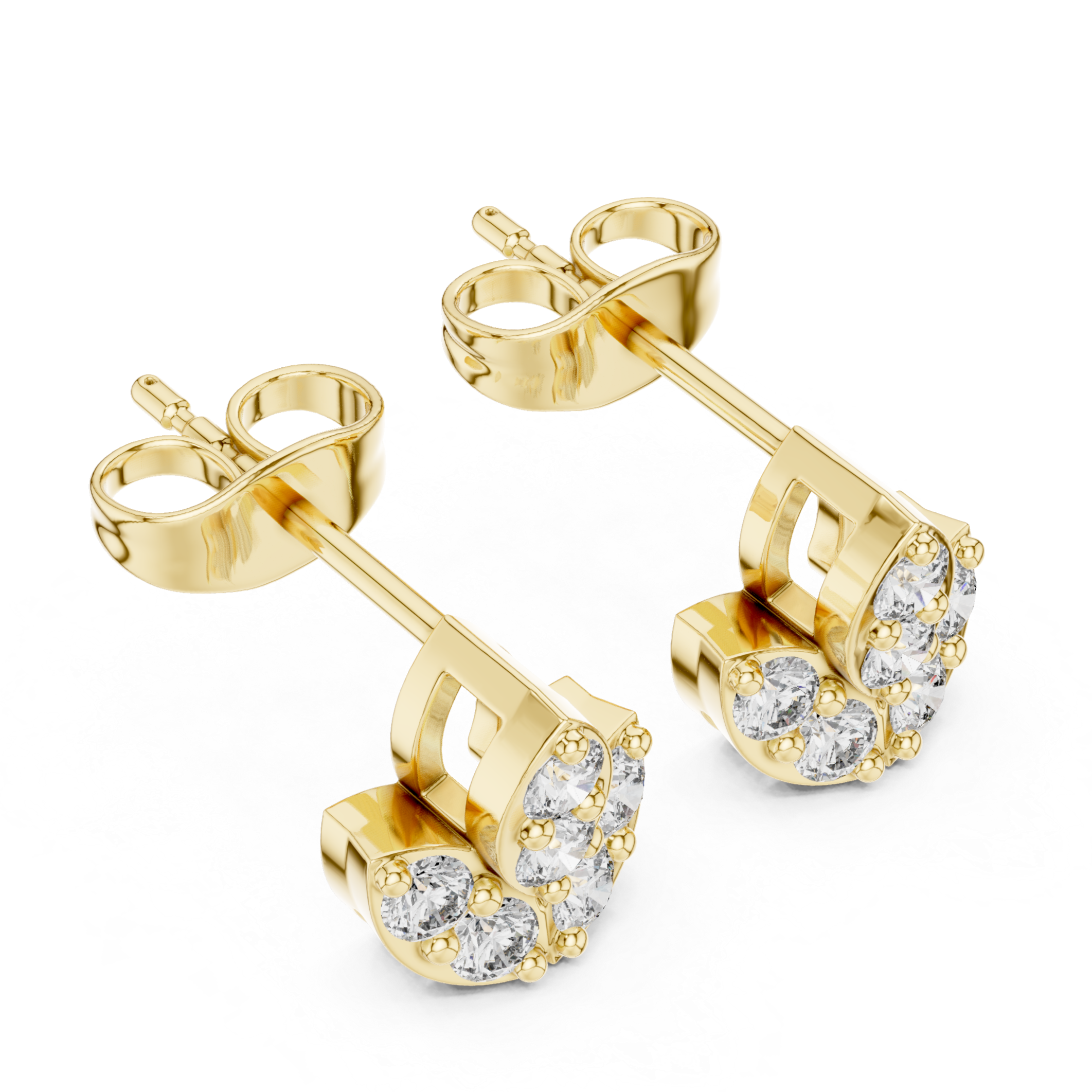 Sparkling Paw Print Earrings
