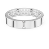 Contemporary Rose Gold Baguette Diamond Band Ring