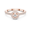 Halo Elegance Solitaire Ring