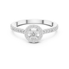 Halo Elegance Solitaire Ring