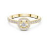 Halo Elegance Solitaire Ring