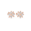 Petal cluster Diamond Stud Earrings
