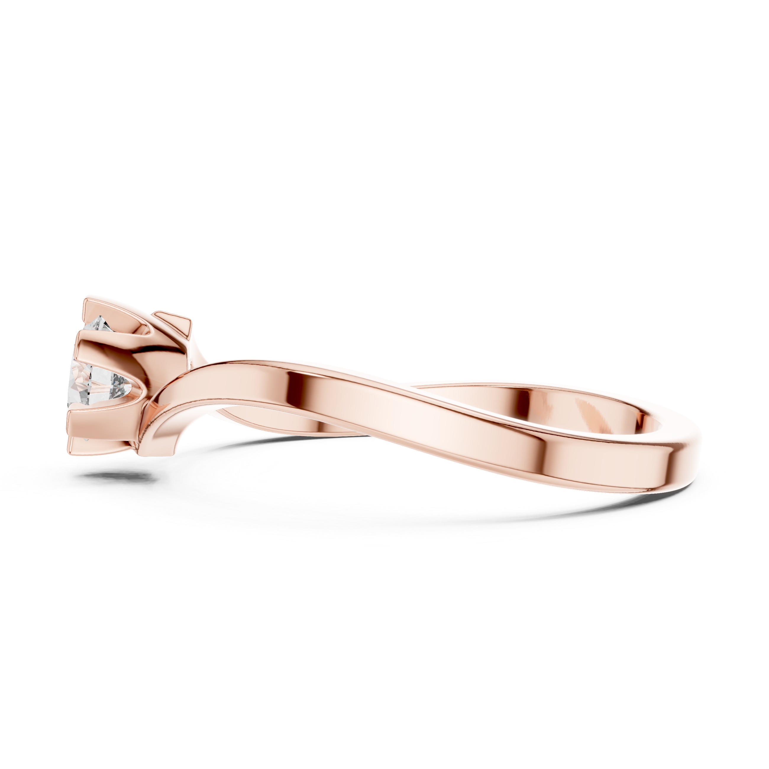 Classic Solitaire Rose Gold Engagement Ring