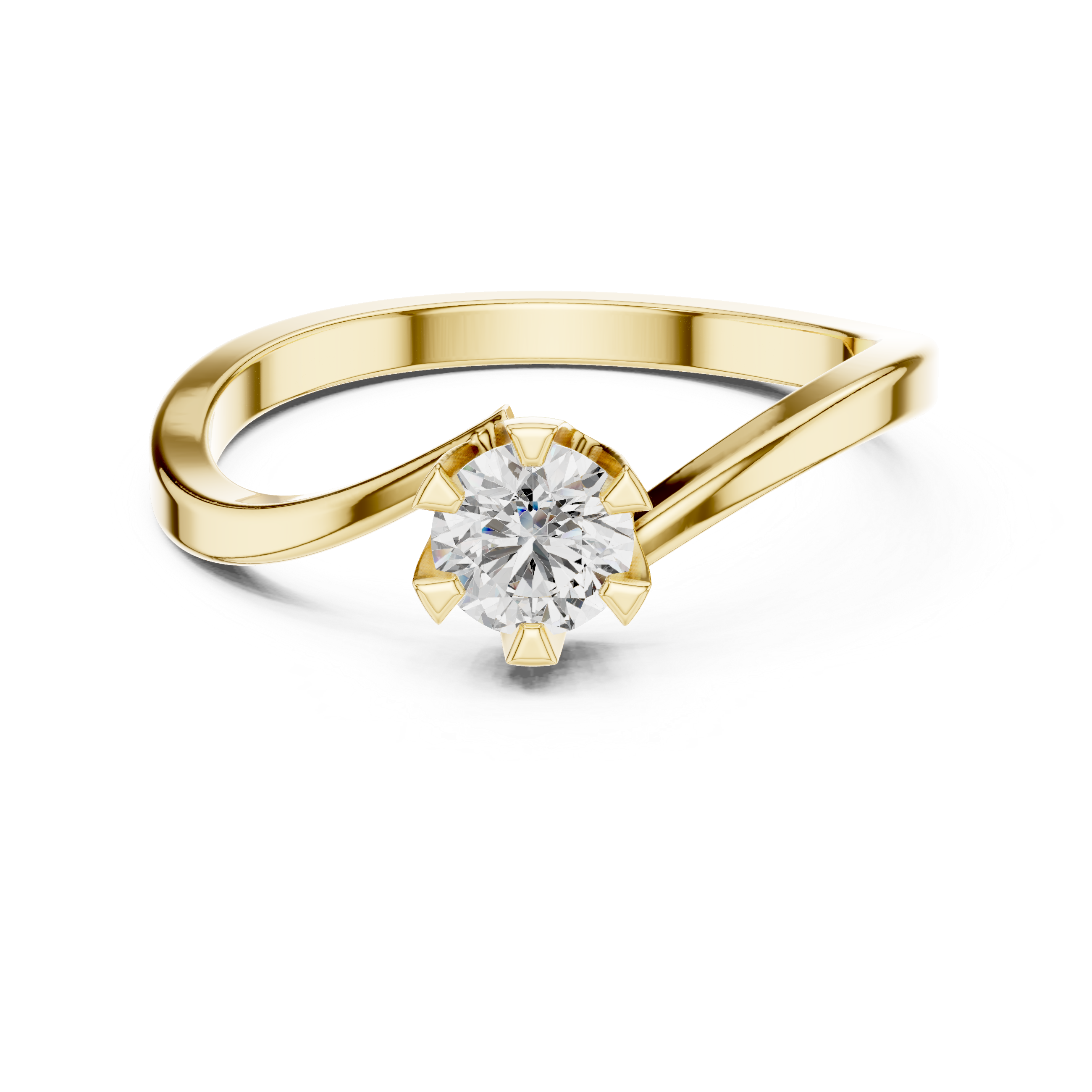 Classic Solitaire Rose Gold Engagement Ring