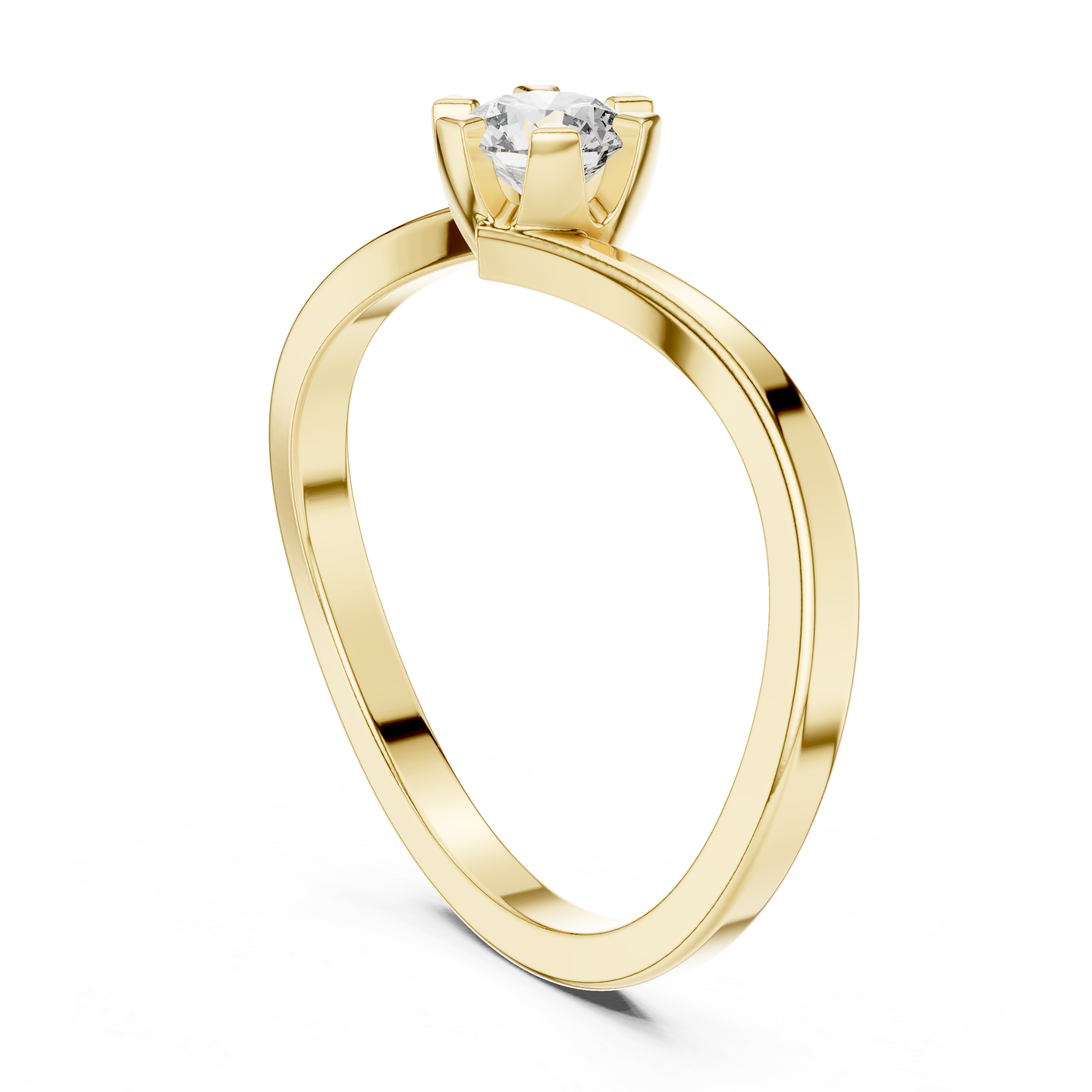 Classic Solitaire Rose Gold Engagement Ring