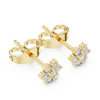 Clustered Four-Diamond Floral Design