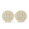 Round Cluster Diamond Stud Earrings