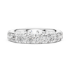 Eternity Band with Round Brilliant-Cut Diamonds in Shared Prong Setting