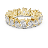 Eternity Band with Mixed-Cut Diamonds in Prong Setting