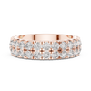 Triple Row Round Diamond Eternity Band
