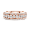 Triple Row Diamond Eternity Band