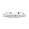band with milgrain edges and sparkling round diamonds.