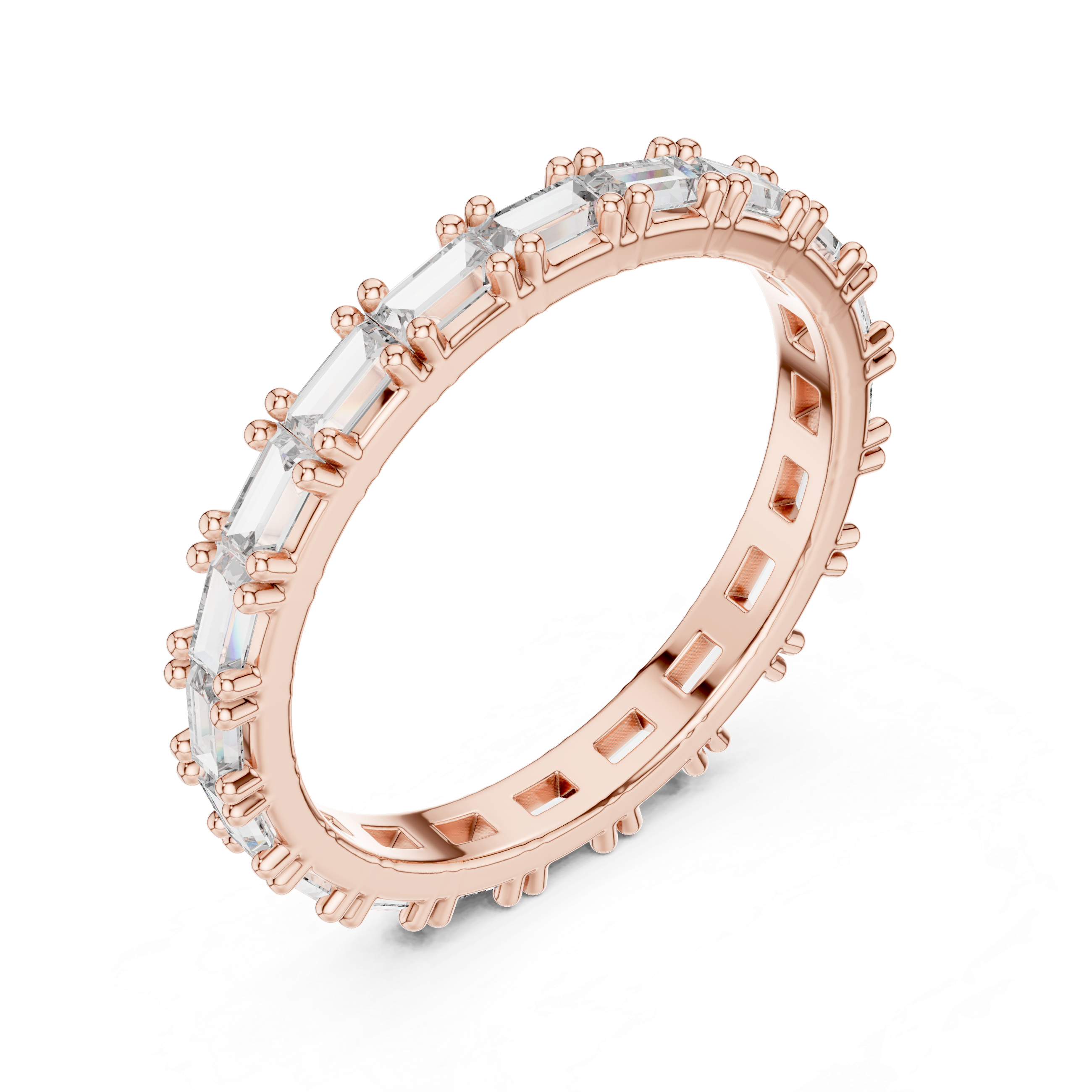 Emerald-Cut Diamond Eternity Band