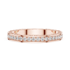 Vintage Inspired Diamond Eternity Band with Intricate Filigree Design