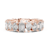 Mixed Shape Diamond Eternity Band with Round and Emerald Cut Stones