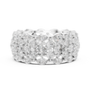 Triple Row Marquise and Cushion Cut Diamond Eternity Band