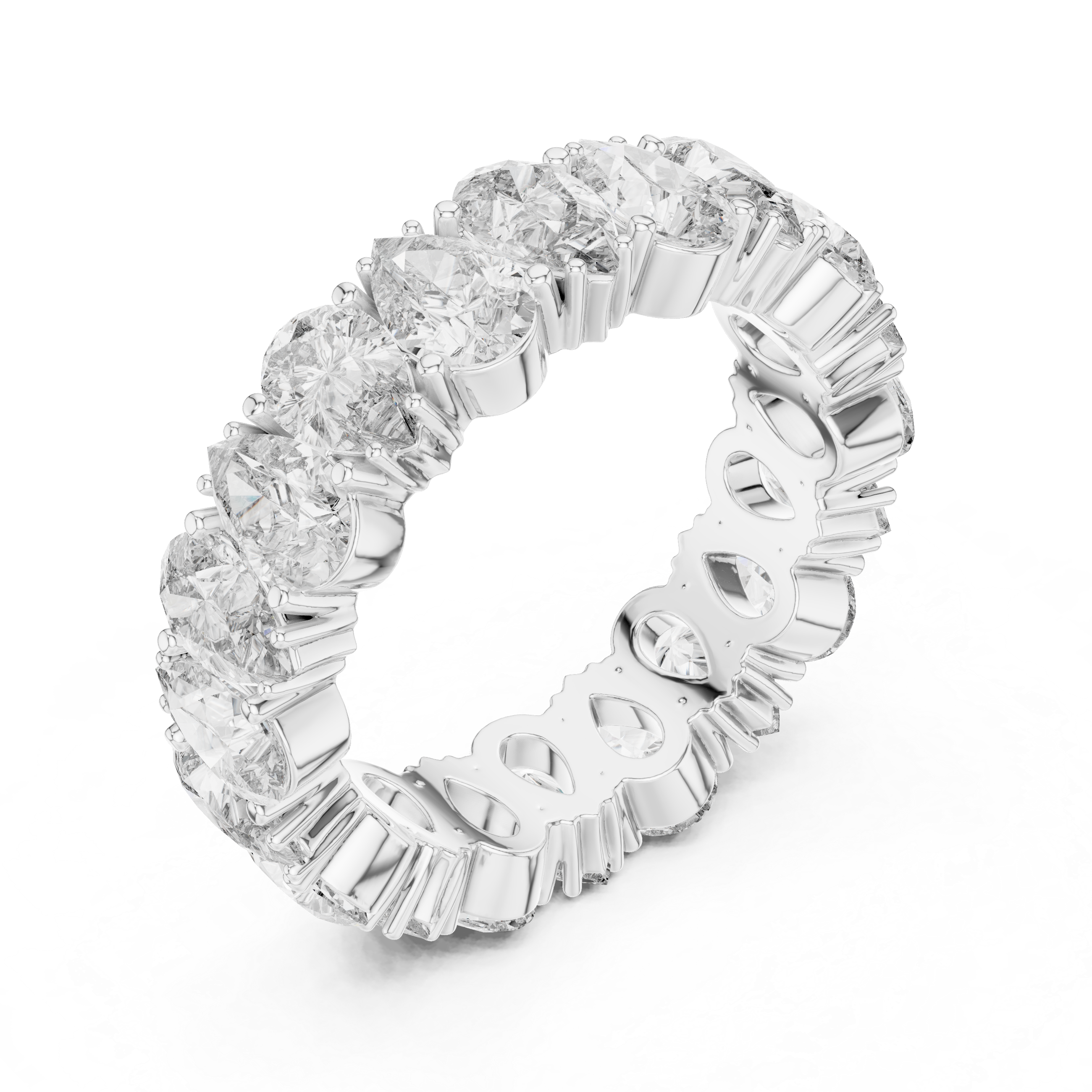 Pear Shape Diamond Eternity Band