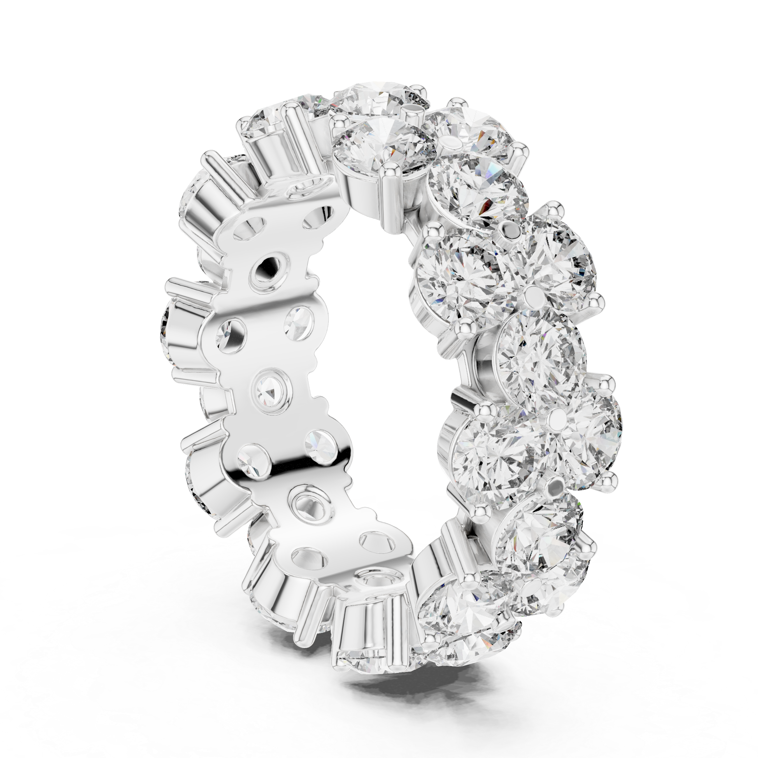 Round Cut Diamond Eternity Band