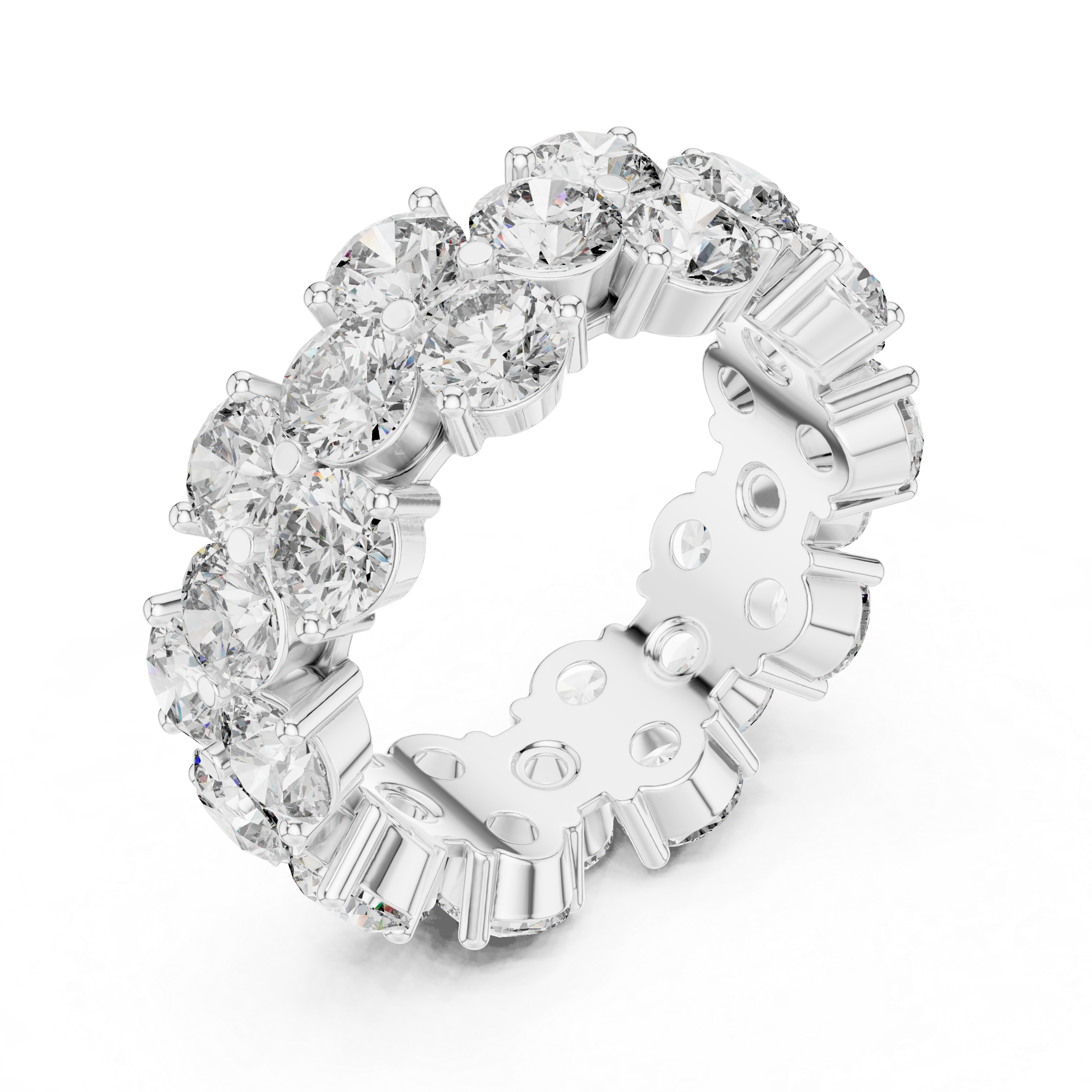 Round Cut Diamond Eternity Band
