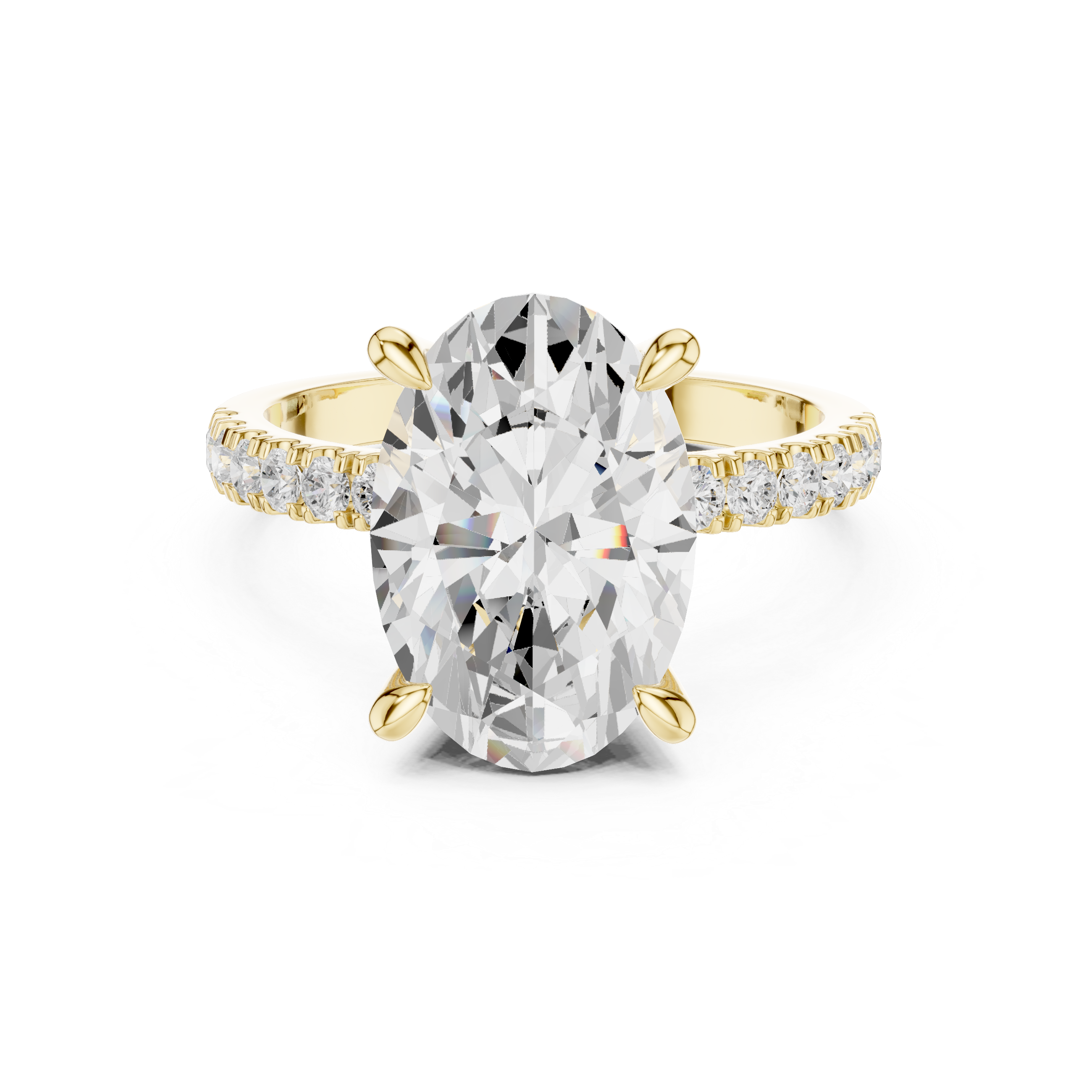 Marquise-Cut Solitaire Diamond Engagement Ring