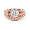 Cushion-Cut Diamond Ring with Intricate Vintage-Inspired Milgrain