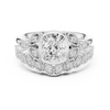 Cushion-Cut Diamond Ring with Intricate Vintage-Inspired Milgrain
