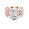 Emerald Cut Diamond Double-Band Ring