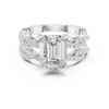 Emerald Cut Diamond Double-Band Ring