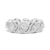 Teardrop Halo Diamond Eternity Band