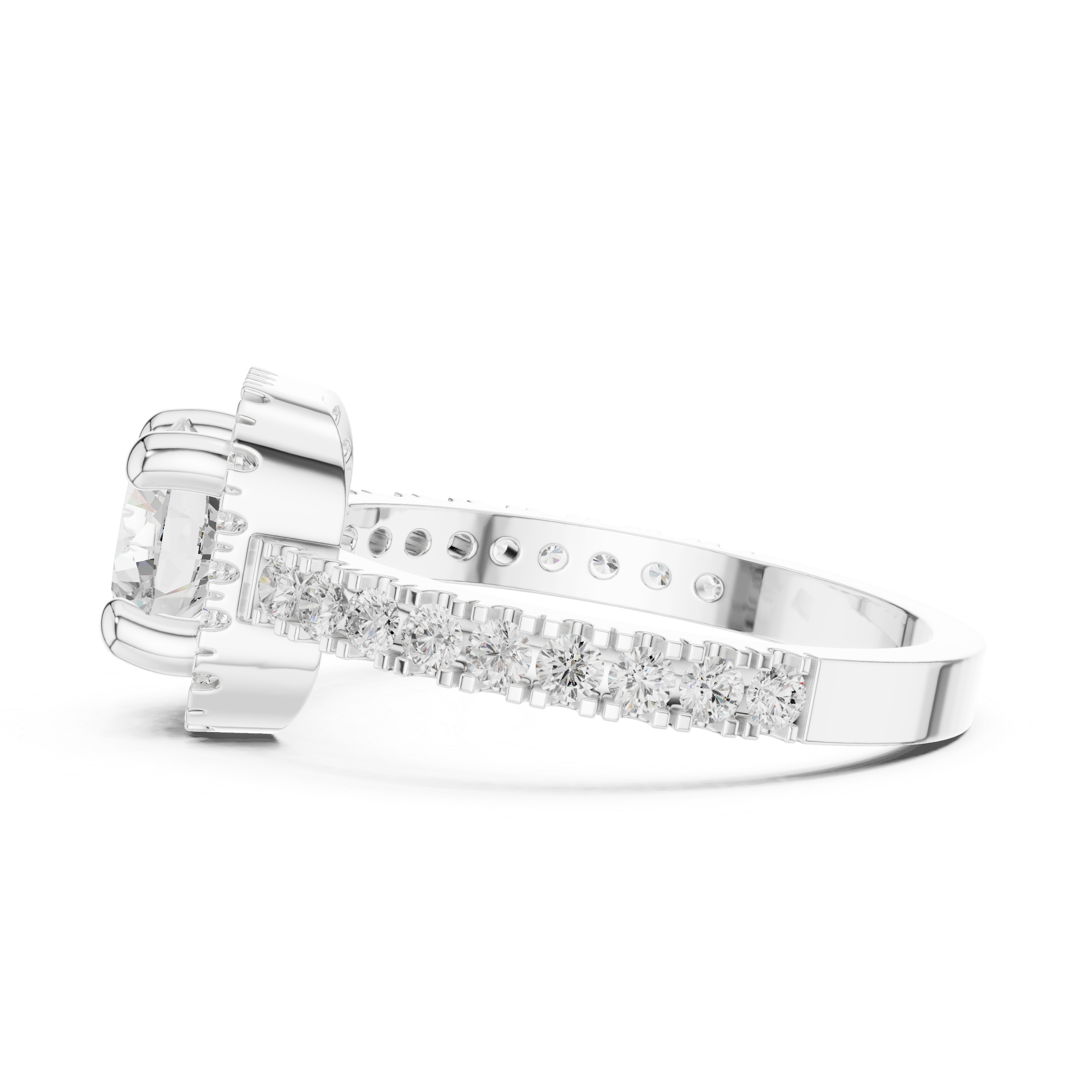 Diamond Halo Engagement Ring