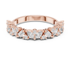 Diamond Ring with mixed cut in a floral-inspired design
