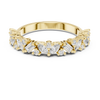 Diamond Ring with mixed cut in a floral-inspired design