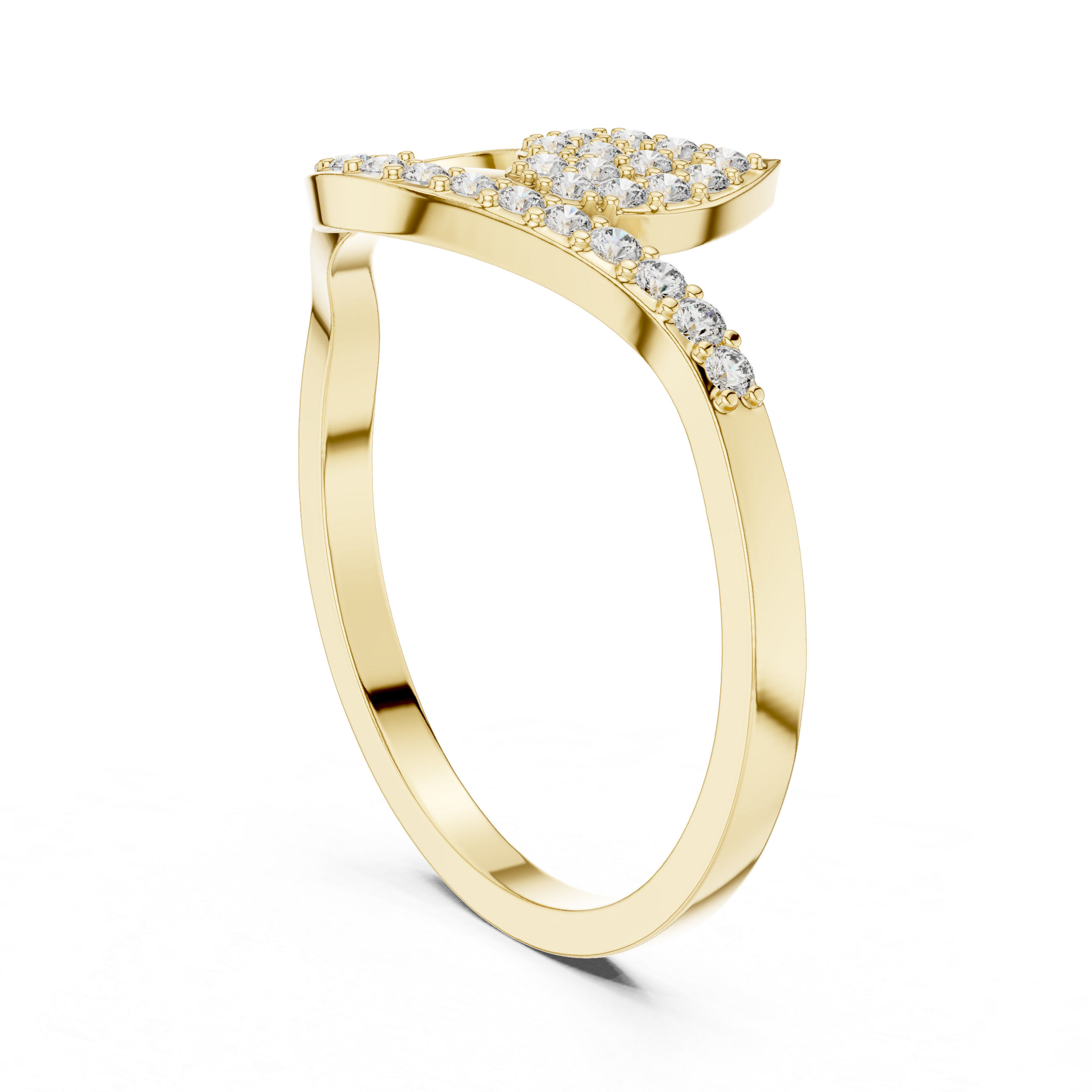 Golden Tulip Elegance Diamond Ring