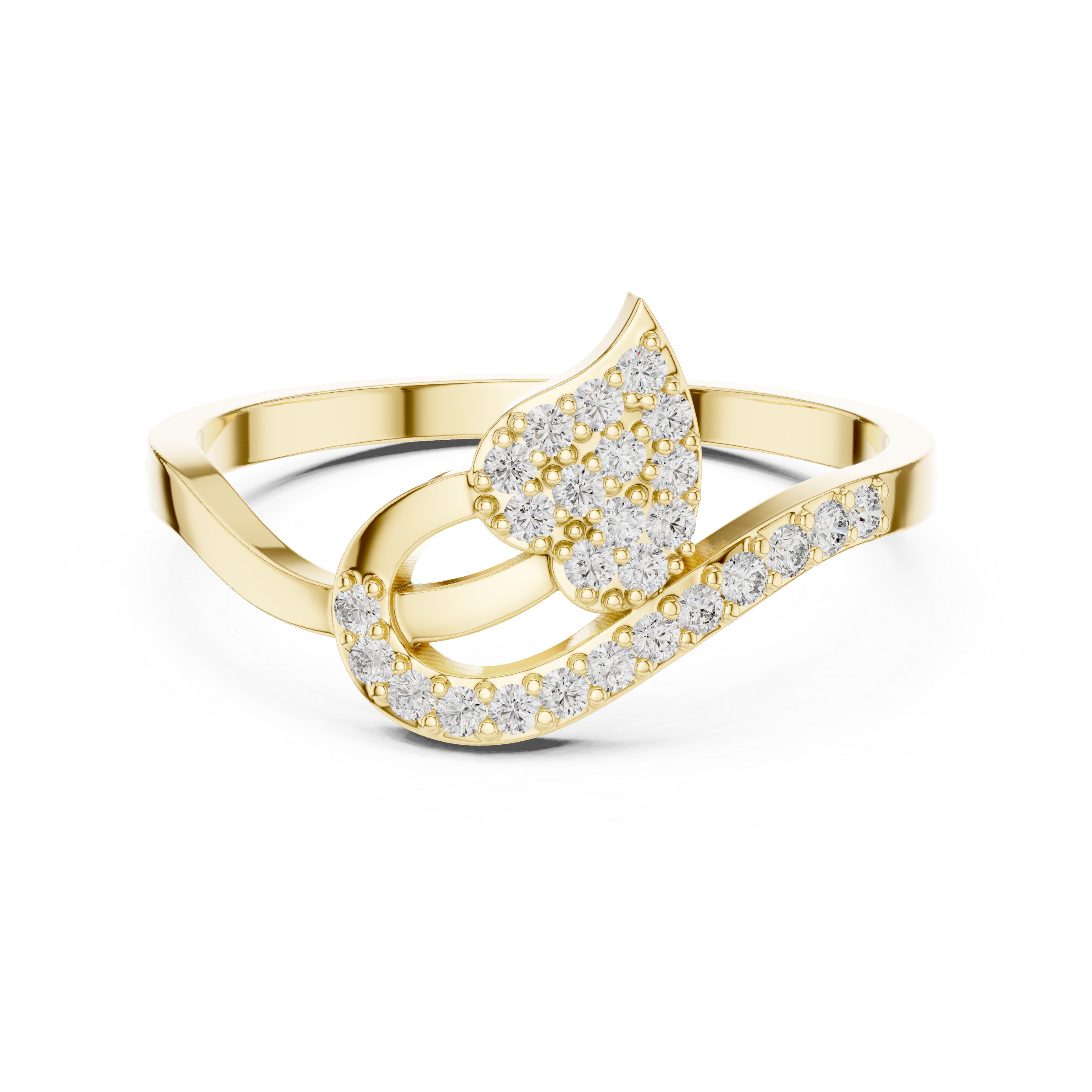 Golden Tulip Elegance Diamond Ring