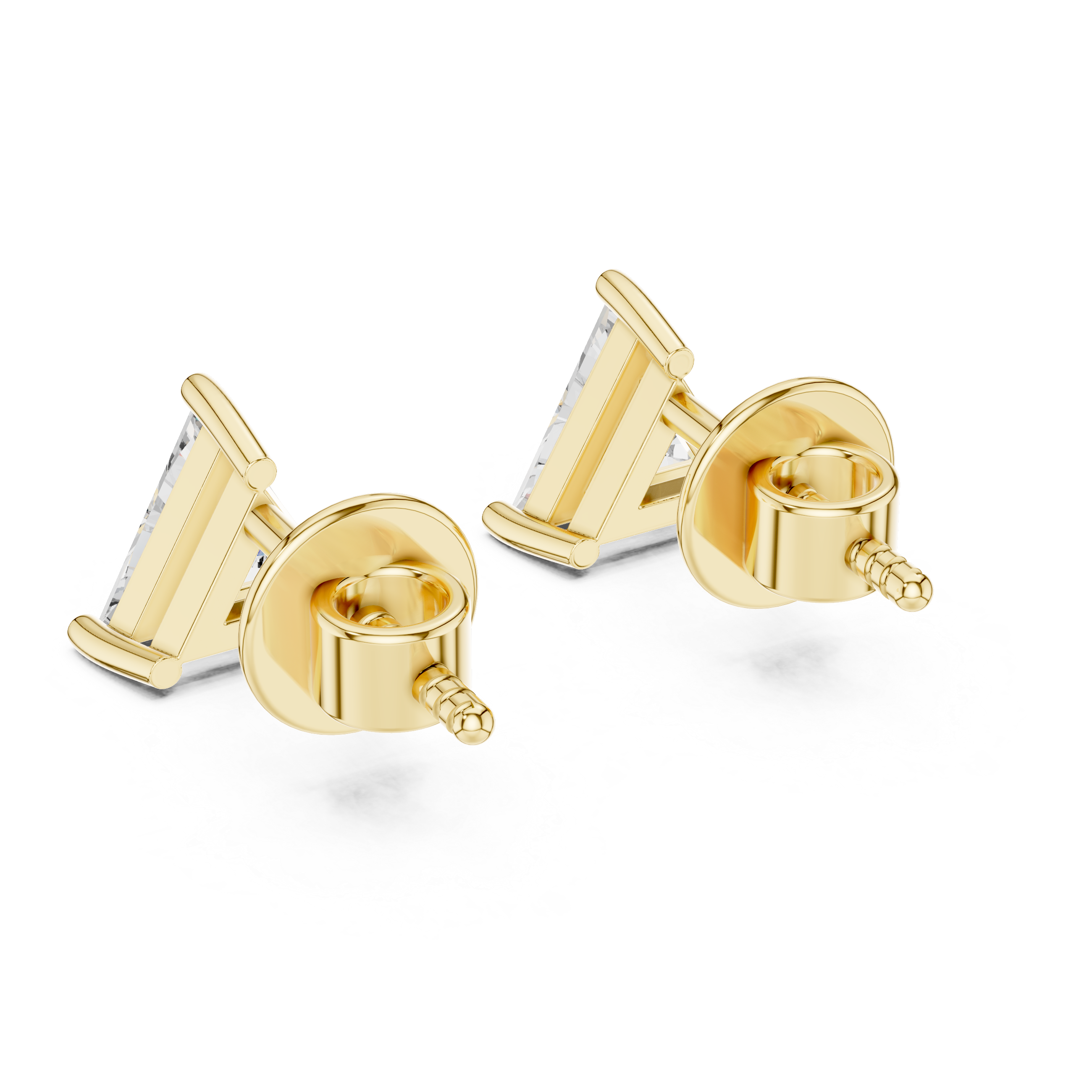 Triangular Diamond Earrings