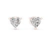 Heart-Shaped Diamond Earrings