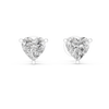 Heart-Shaped Diamond Earrings