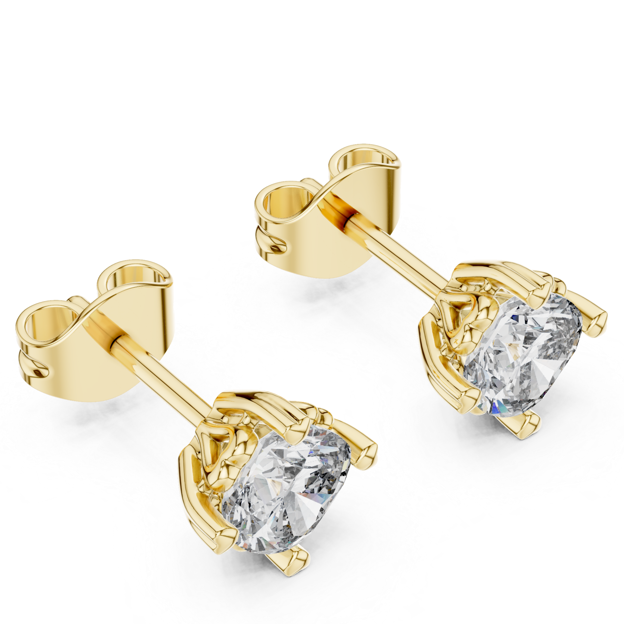 Timeless Solitaire Diamond Stud Earrings